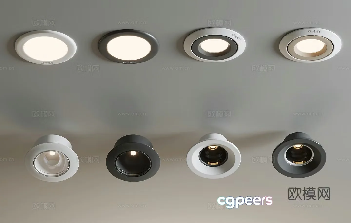 Modern downlight spotlight 3d model