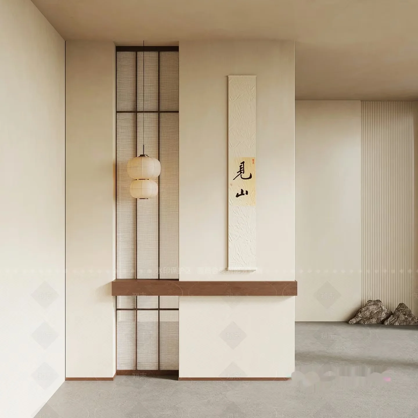 Modern Japanese-Inspired Room 3D Model – 20045 – VRAY Render