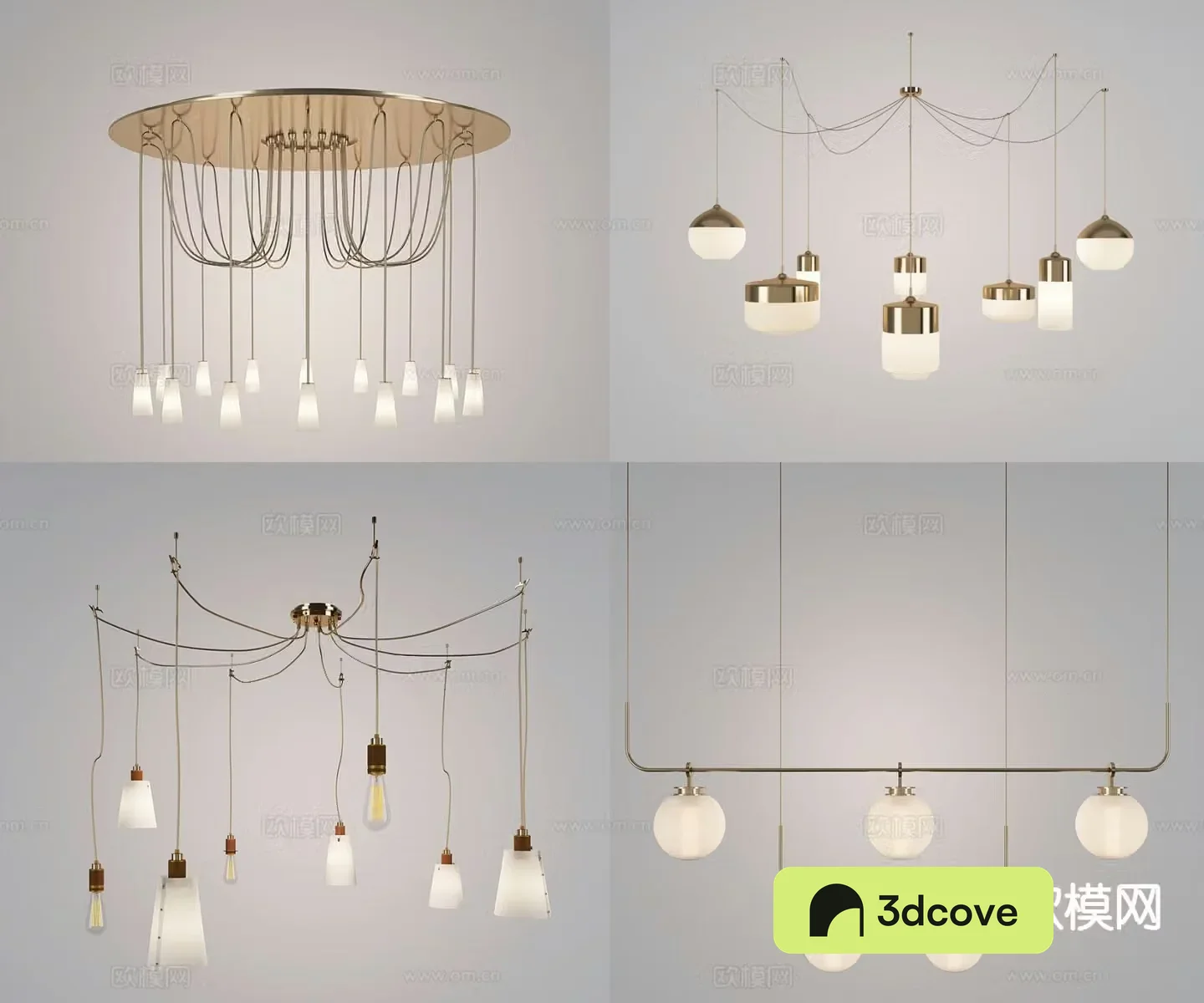 Light luxury chandelier hall chandelier