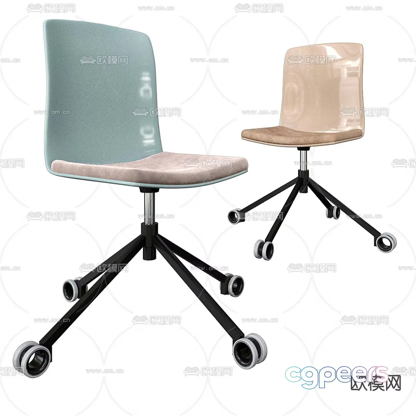 Actiu office chair shift chair staff chair 3d model