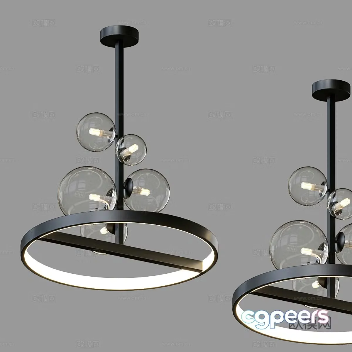 Modern simple chandeliers chandeliers simple chandeliers dining chandeliers living room chandeliers lamps 3D model