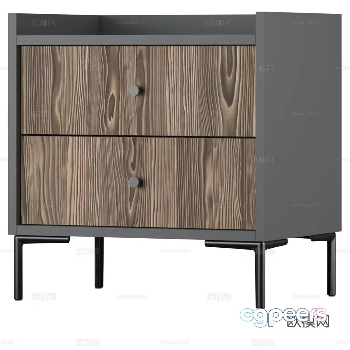 Nordic simple bedside table bedside table simple bedside table 3D model