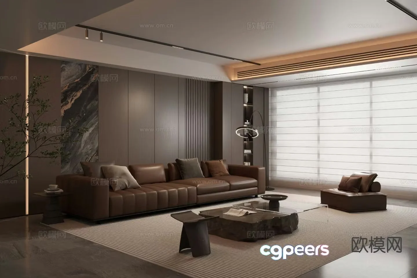 Italian living room 3d model