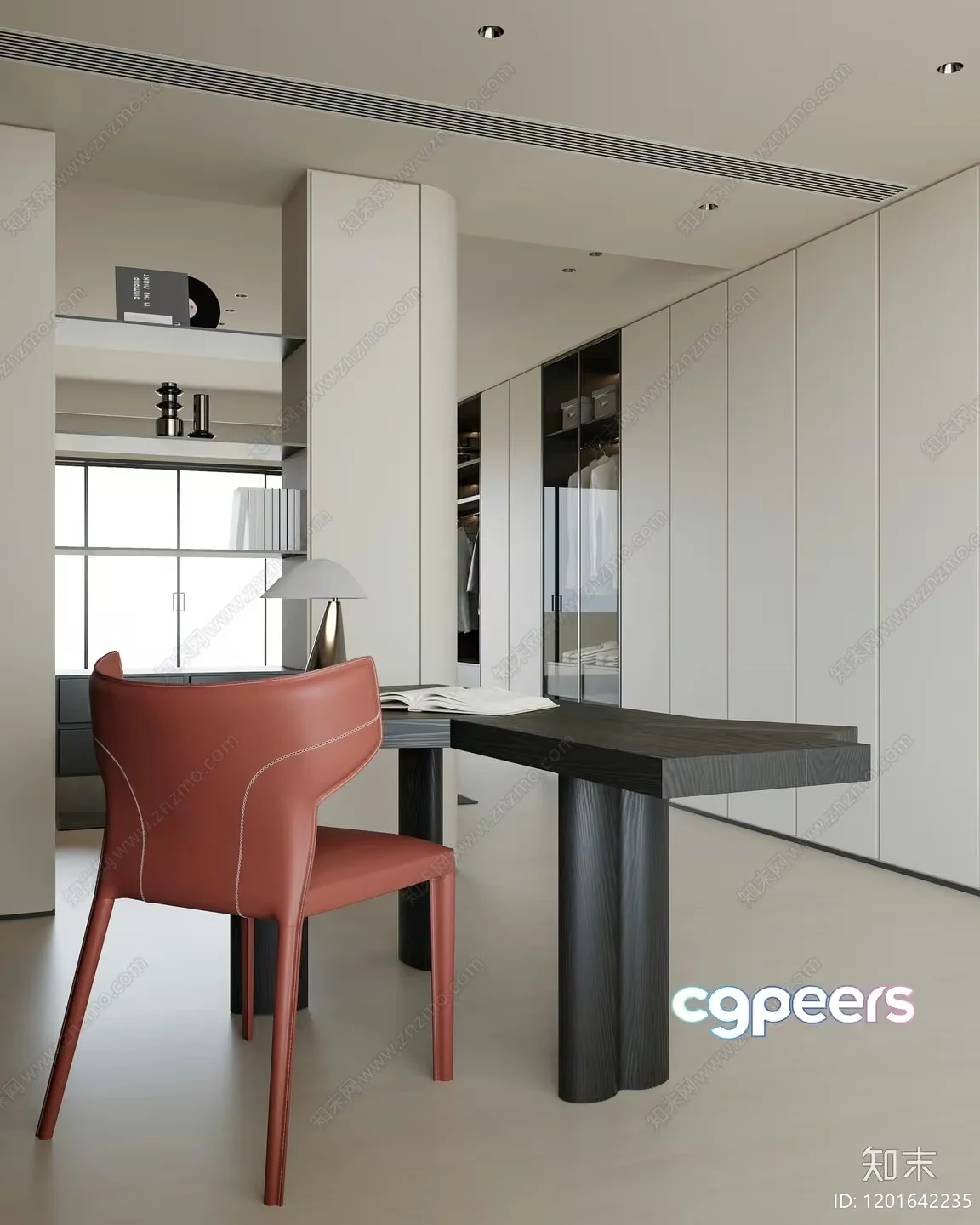 Modern Home Office 3D Model – 4490 – CORONA Render