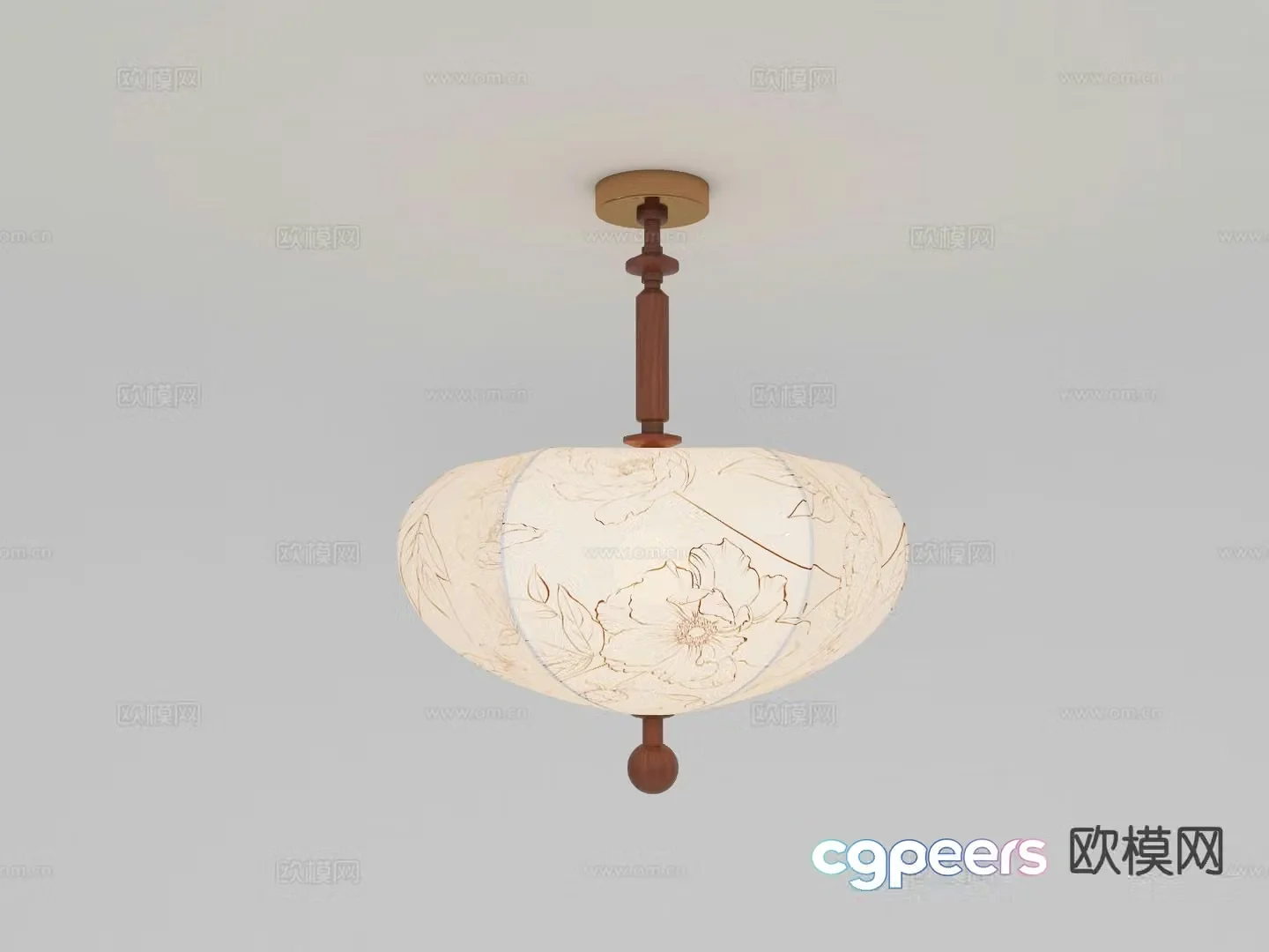 French retro chandelier 3d model