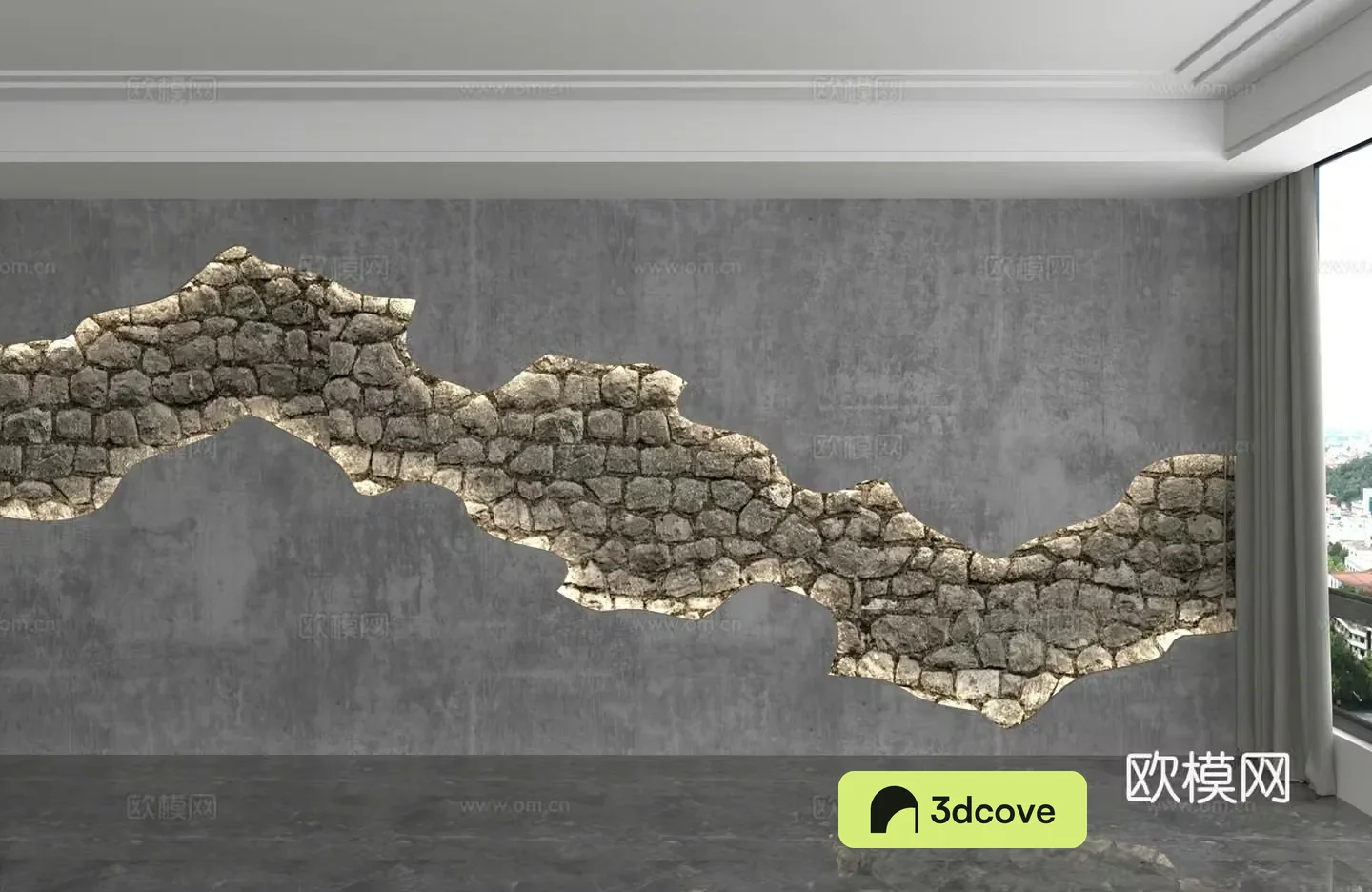 Modern background wall