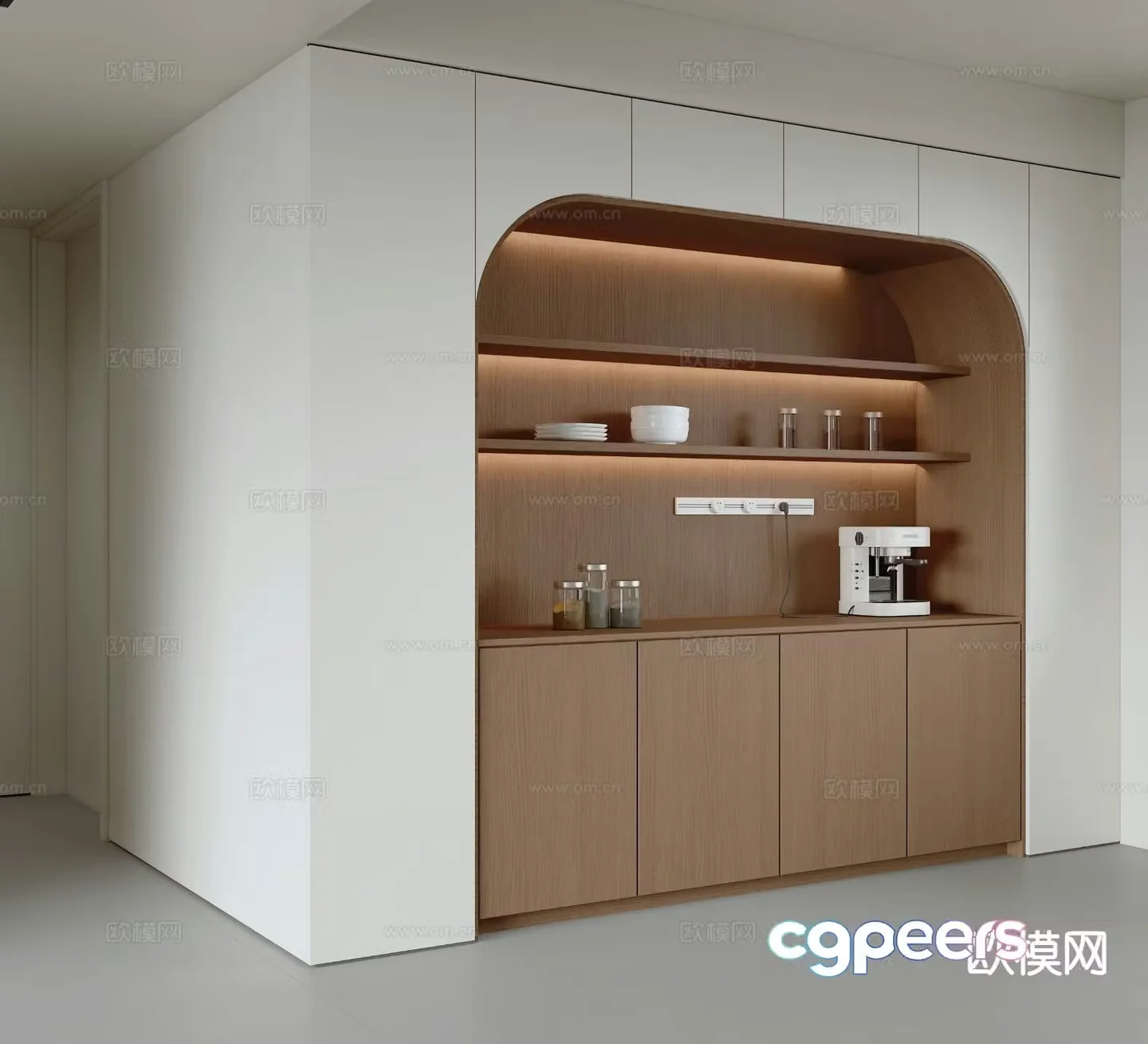 Modern sideboard 3d model