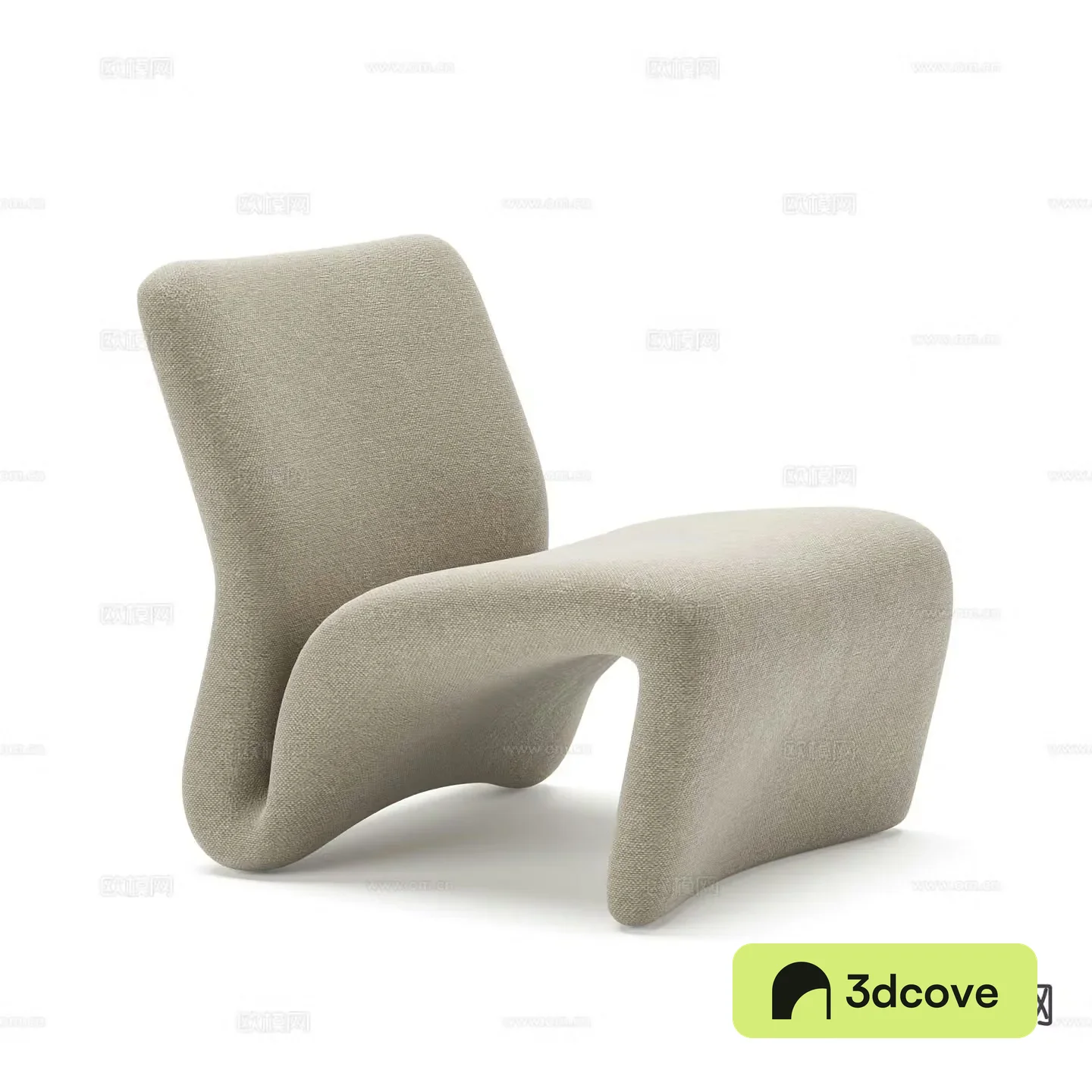 Modern curved chair leisure chair