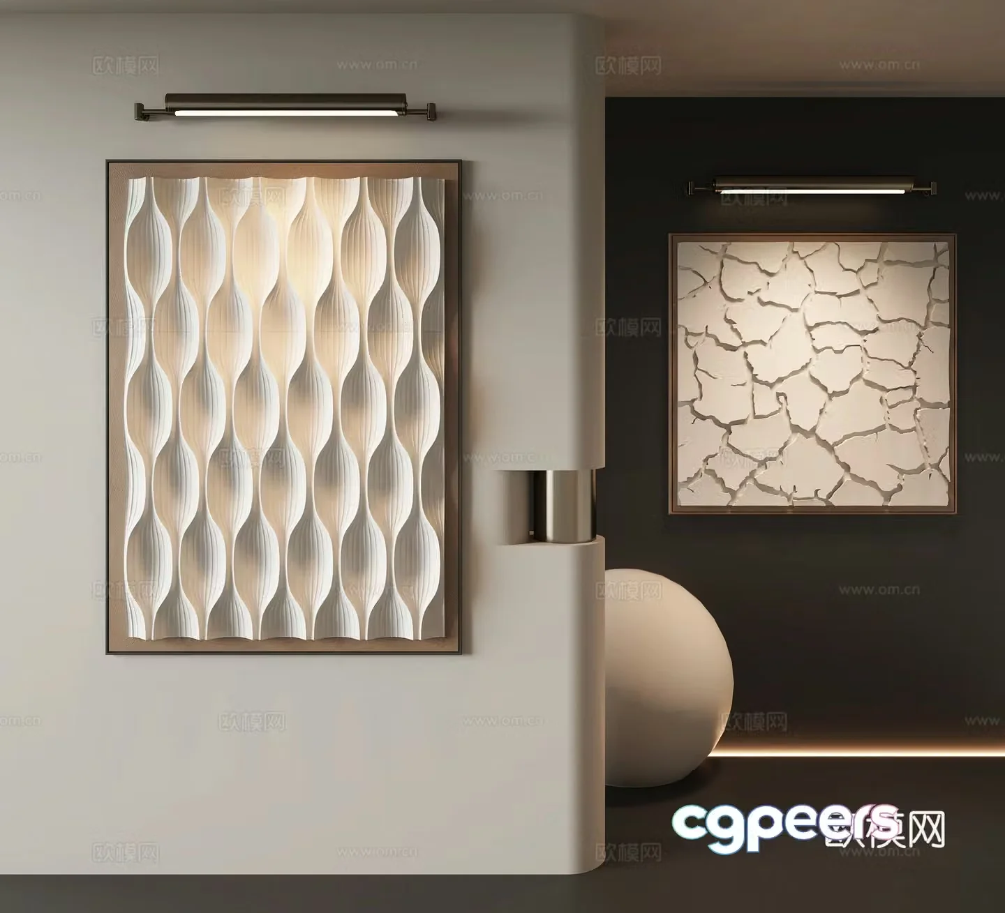 Modern decorative painting 3d model