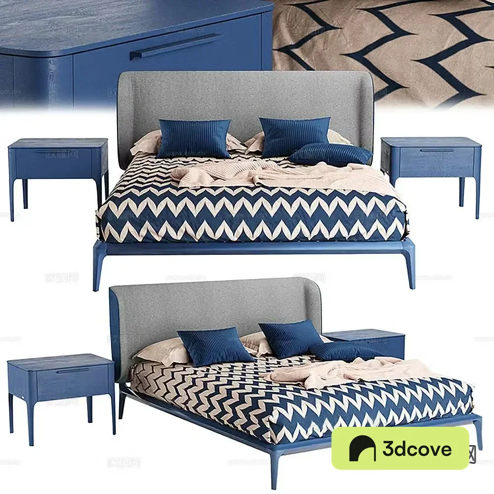Modern double bed
