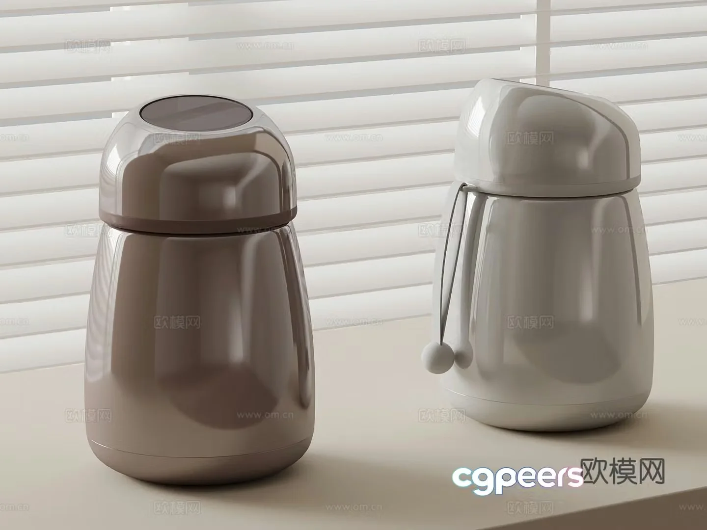 Modern thermos cup water cup 3d model