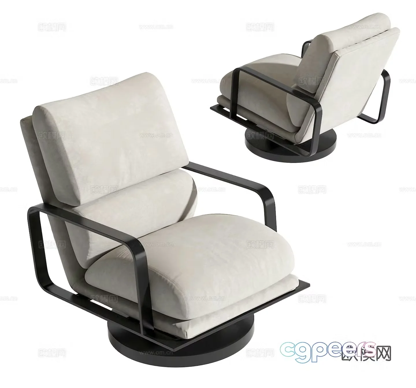Modern leisure chair 3d model
