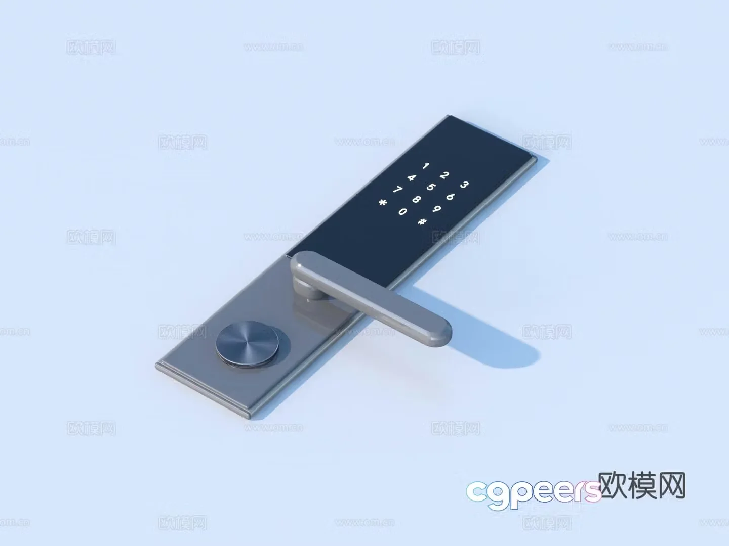 Smart lock Fingerprint lock Password lock 3d model