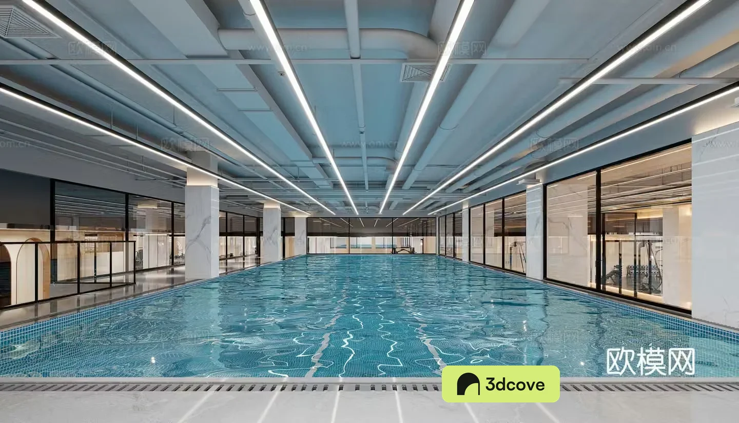 Modern swimming pool