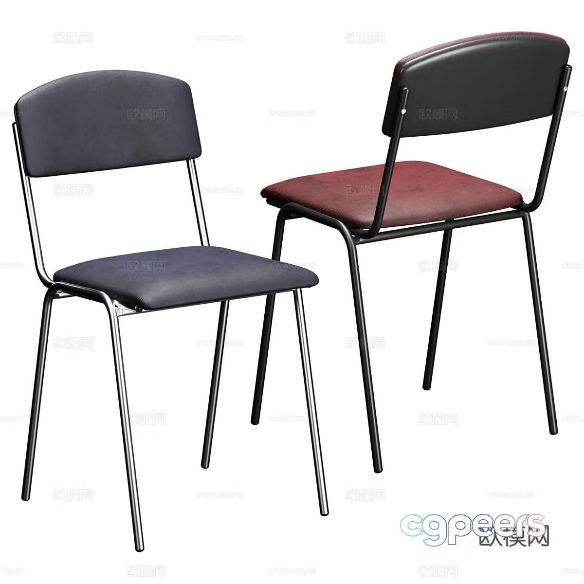 Modern Italian dining chair 3d model