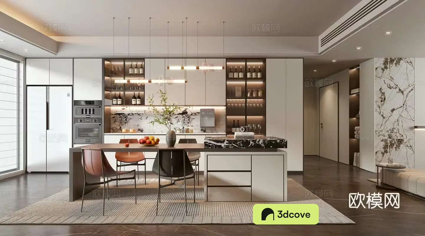 Modern light luxury restaurant