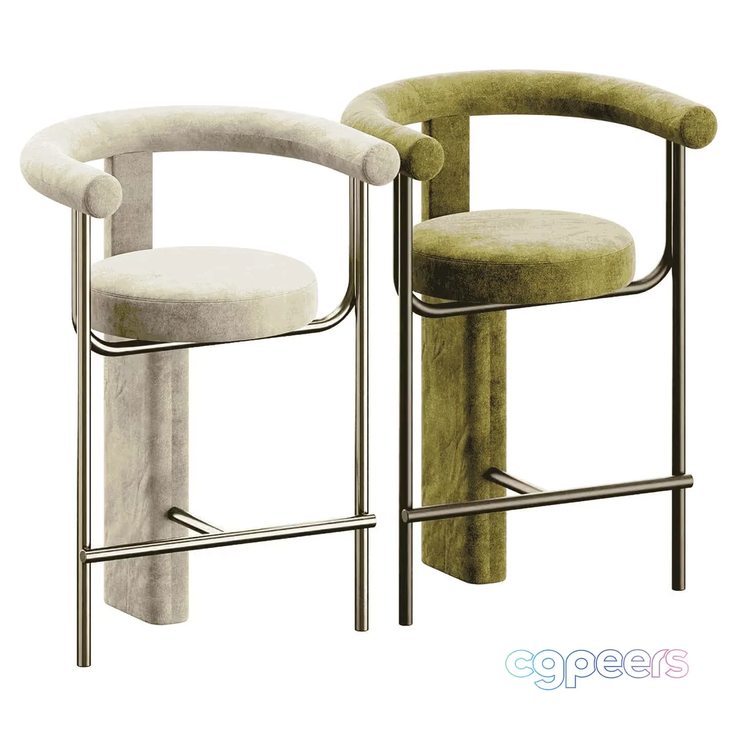 Modern Bar Stools 3D Model – 18420 – VRAY Render