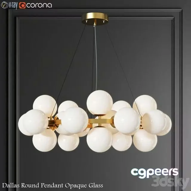 3ds Max Free – Dallas Maytoni Round Pendant Lamp