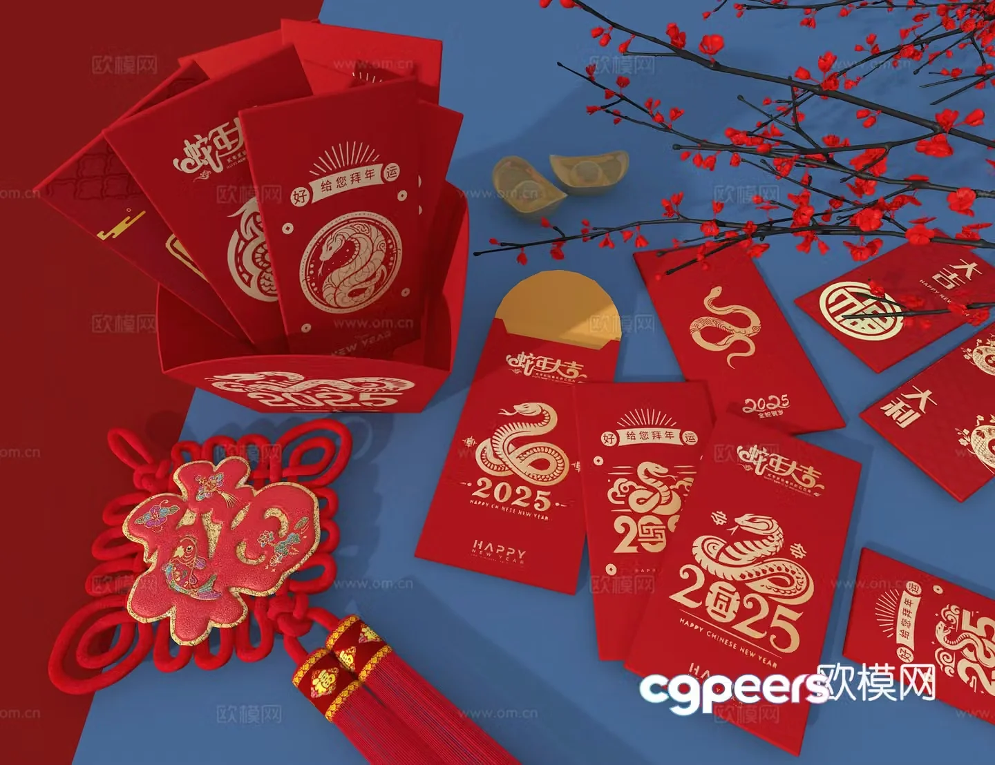 red envelope 3d model