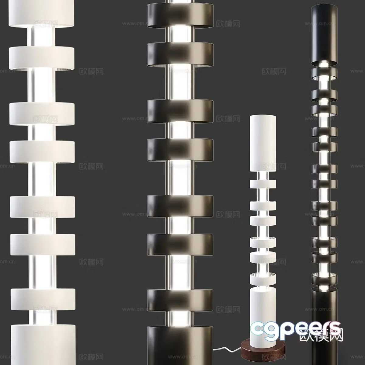 Modern Italian floor lamp 3d model