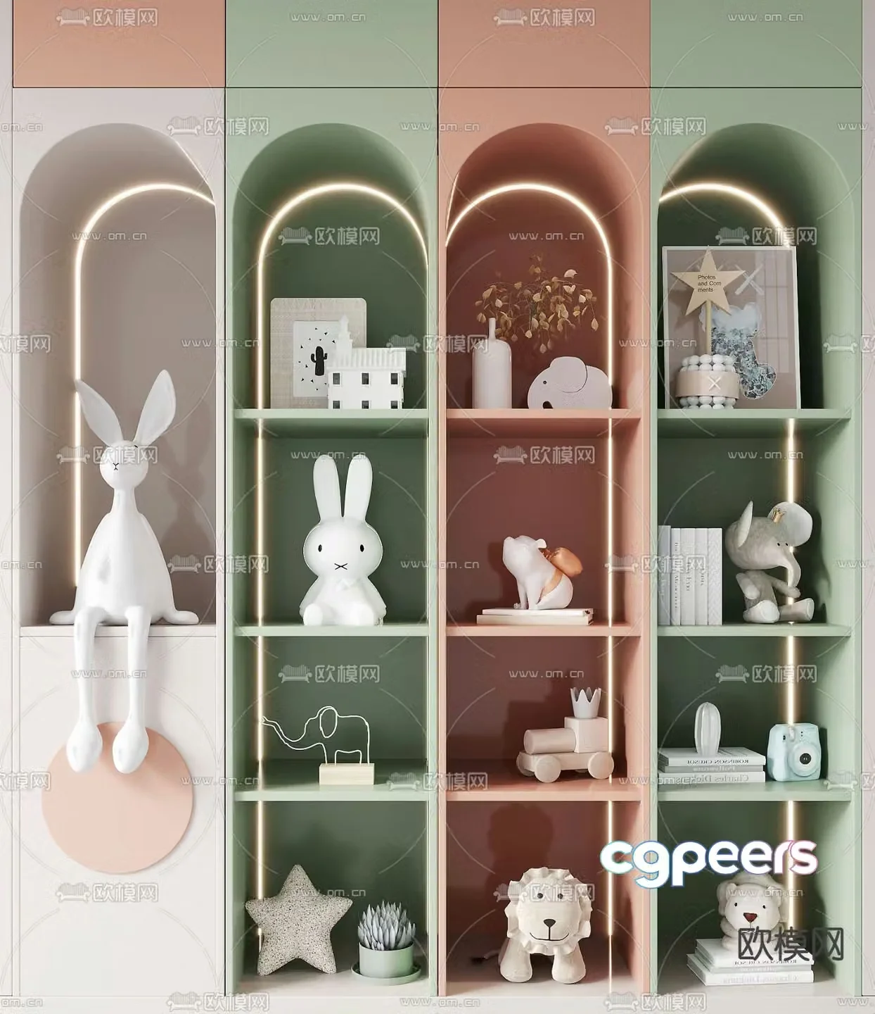 Children’s cabinet toy cabinet 3d model