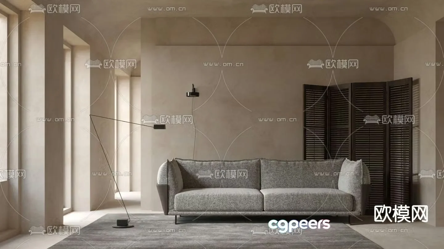 Bonaldo Double sofa 3D model