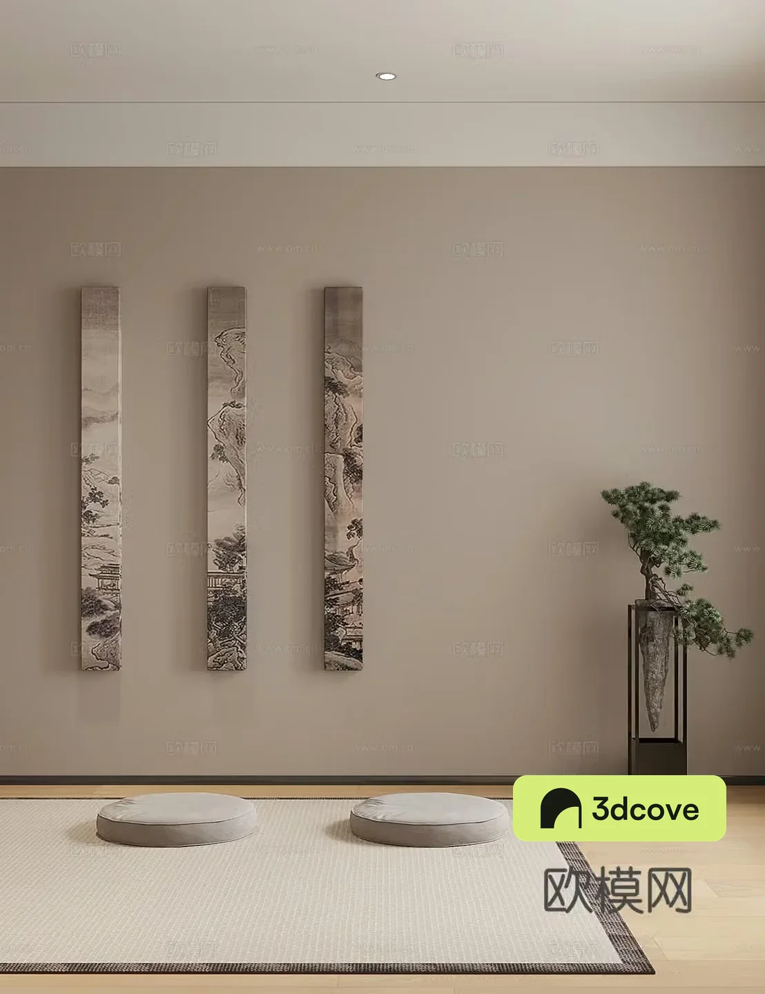 New Chinese-style meditation room