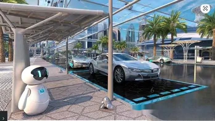 A Futuristic Cityscape 3D Model – 1167 – VRAY Render