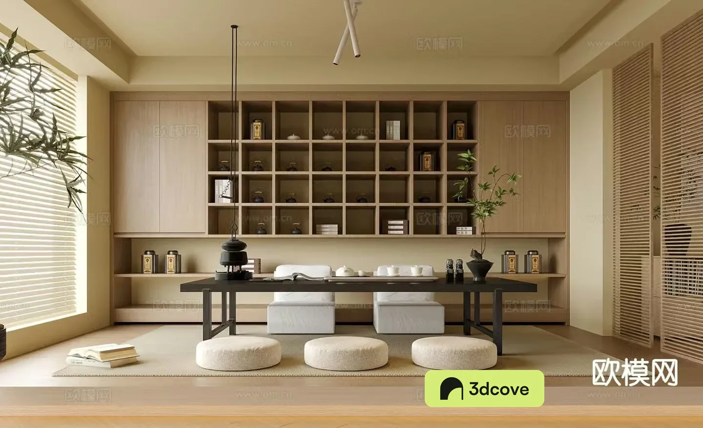Modern tatami tea room