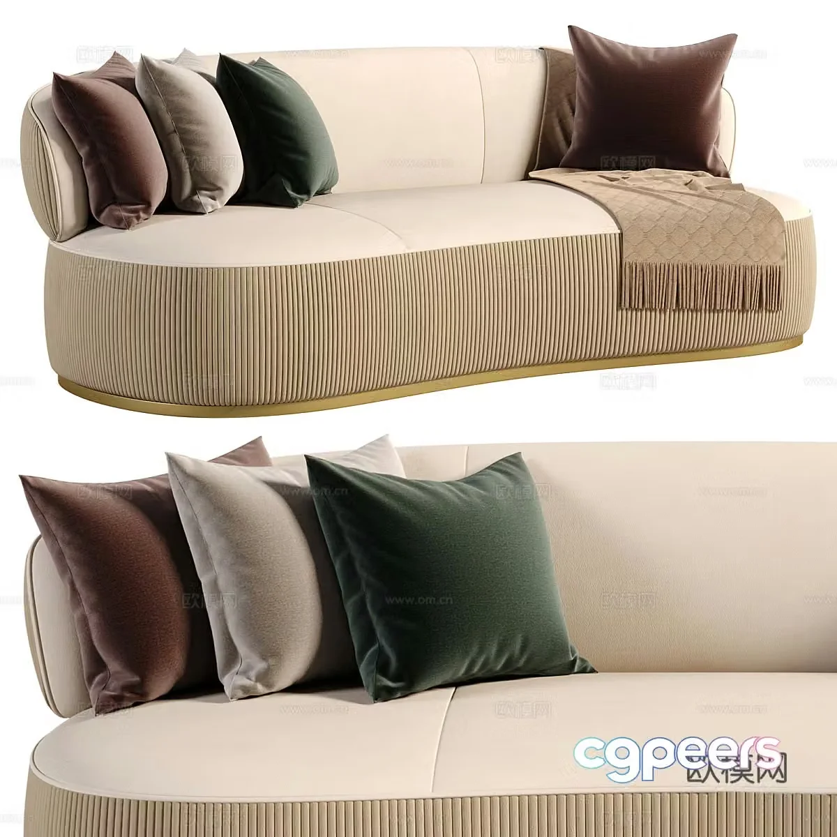 New Chinese style special sofa 3D model