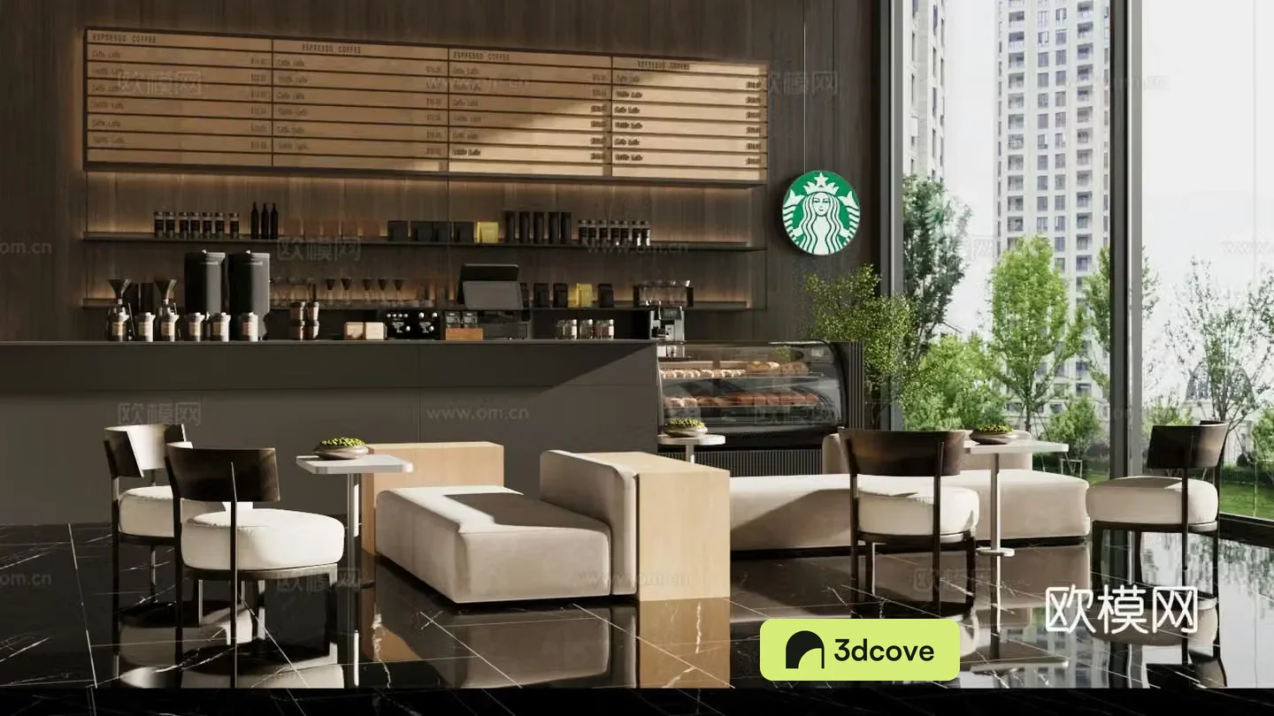 Modern Cafe Starbucks Cafe