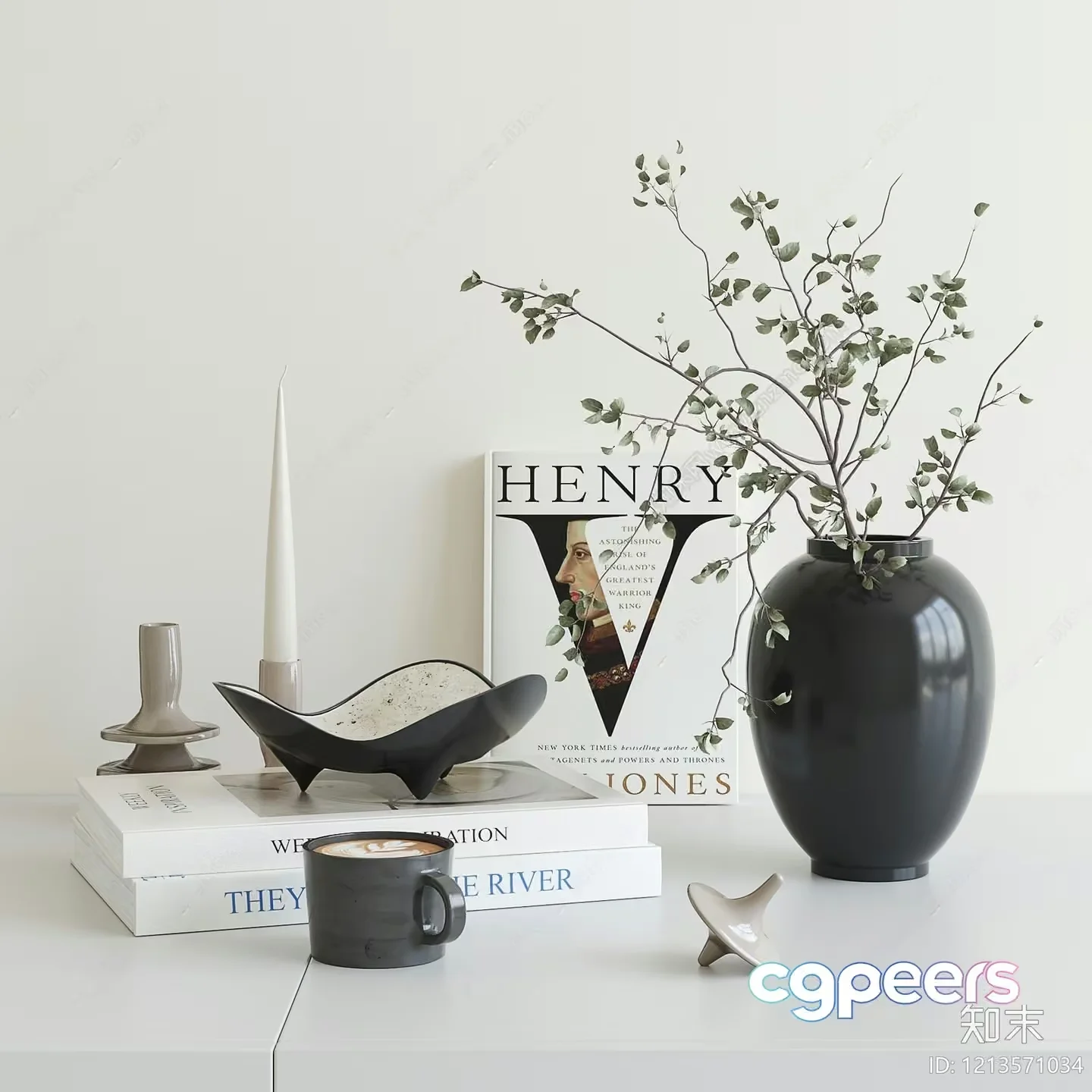 Minimalist Home Decor 3D Model – 4729 – VRAY Render