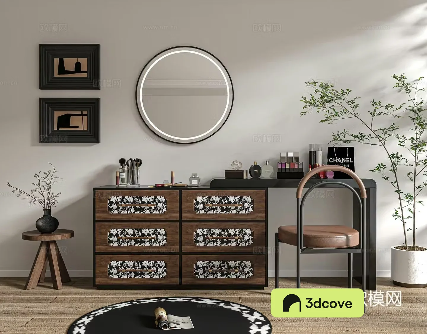 French retro dressing table