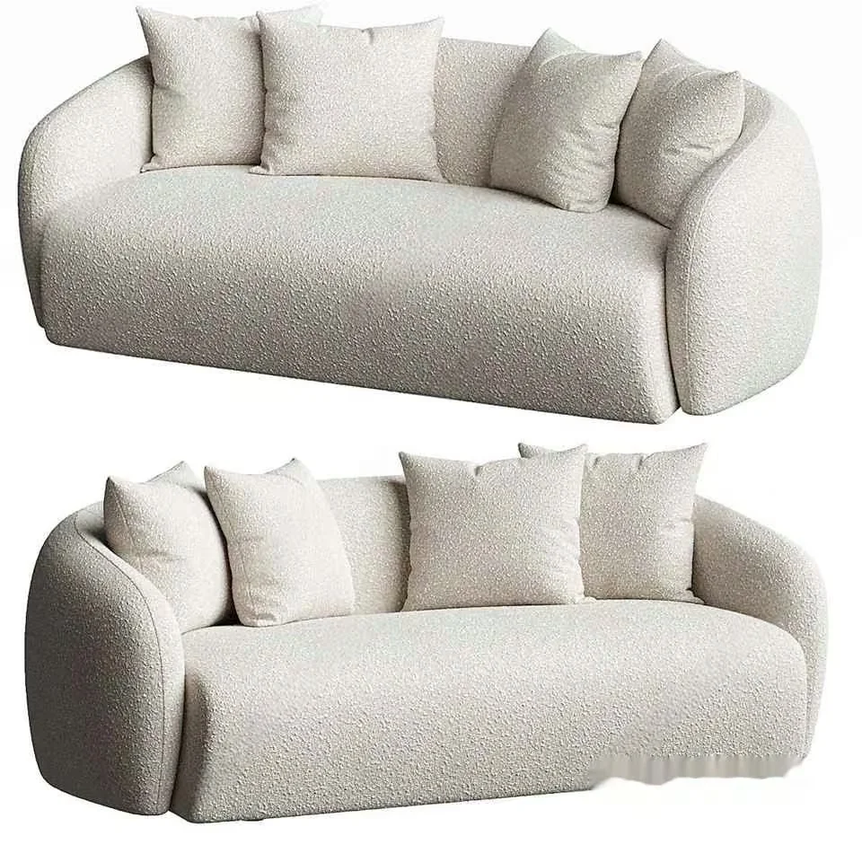 Modern Light Gray Sofa 3D Model – 158 – VRAY Render