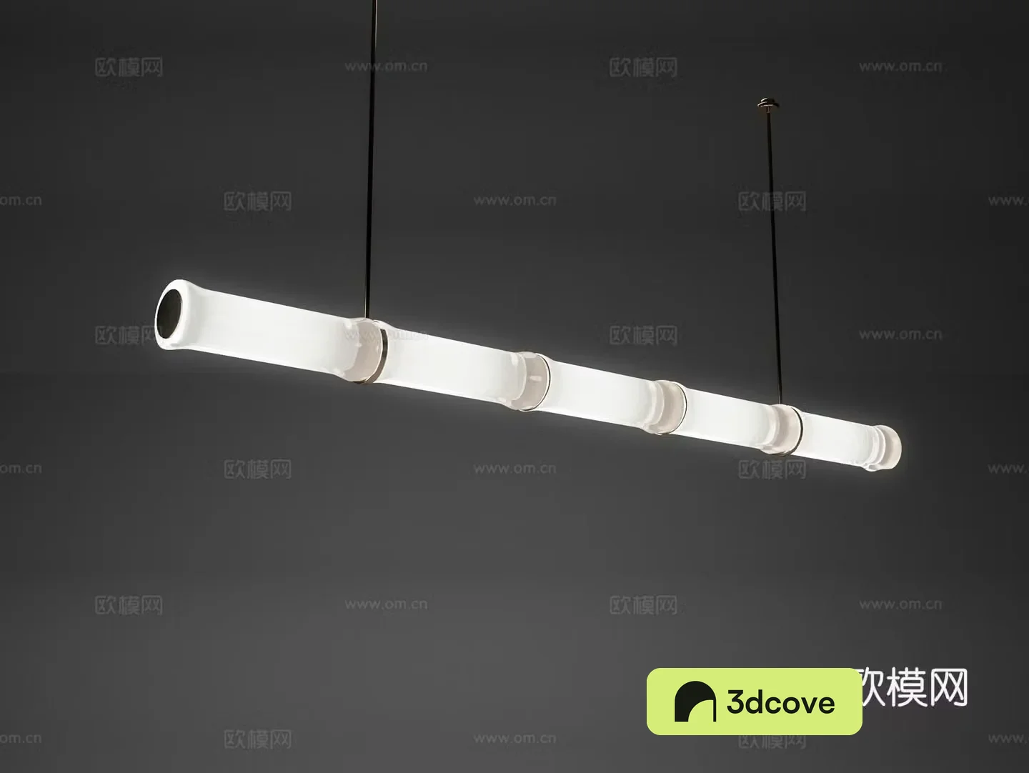 Bamboo chandelier