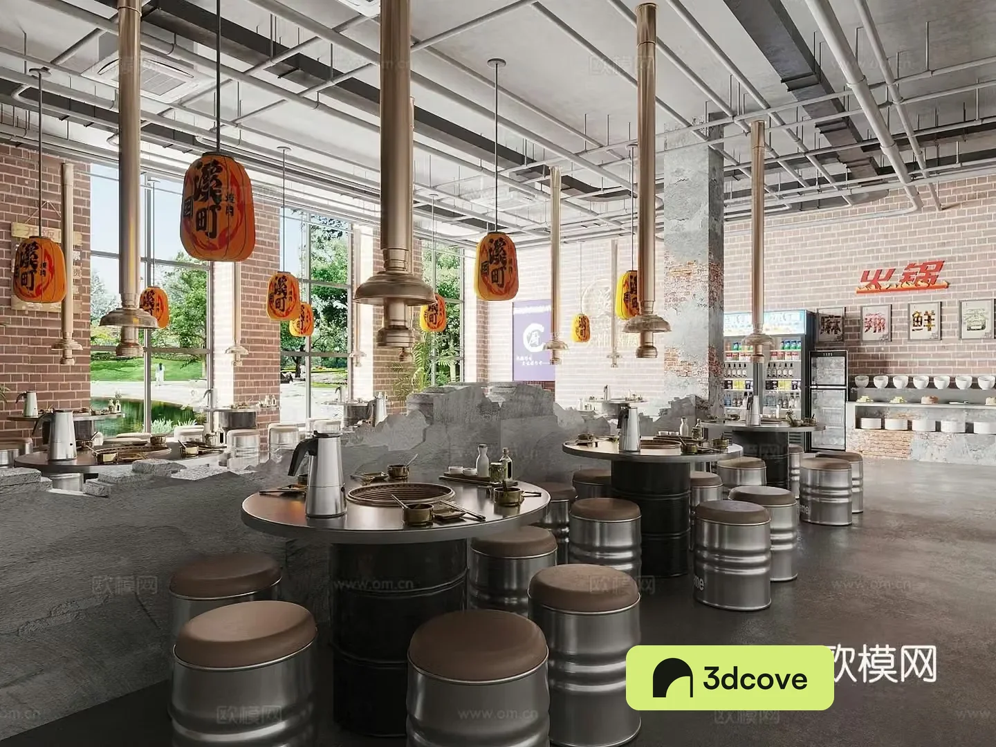 Modern barbecue restaurant
