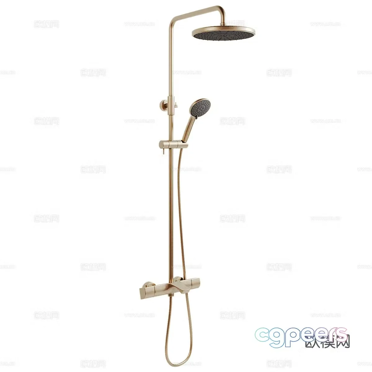 Modern simple shower shower simple shower bathroom shower 3d model