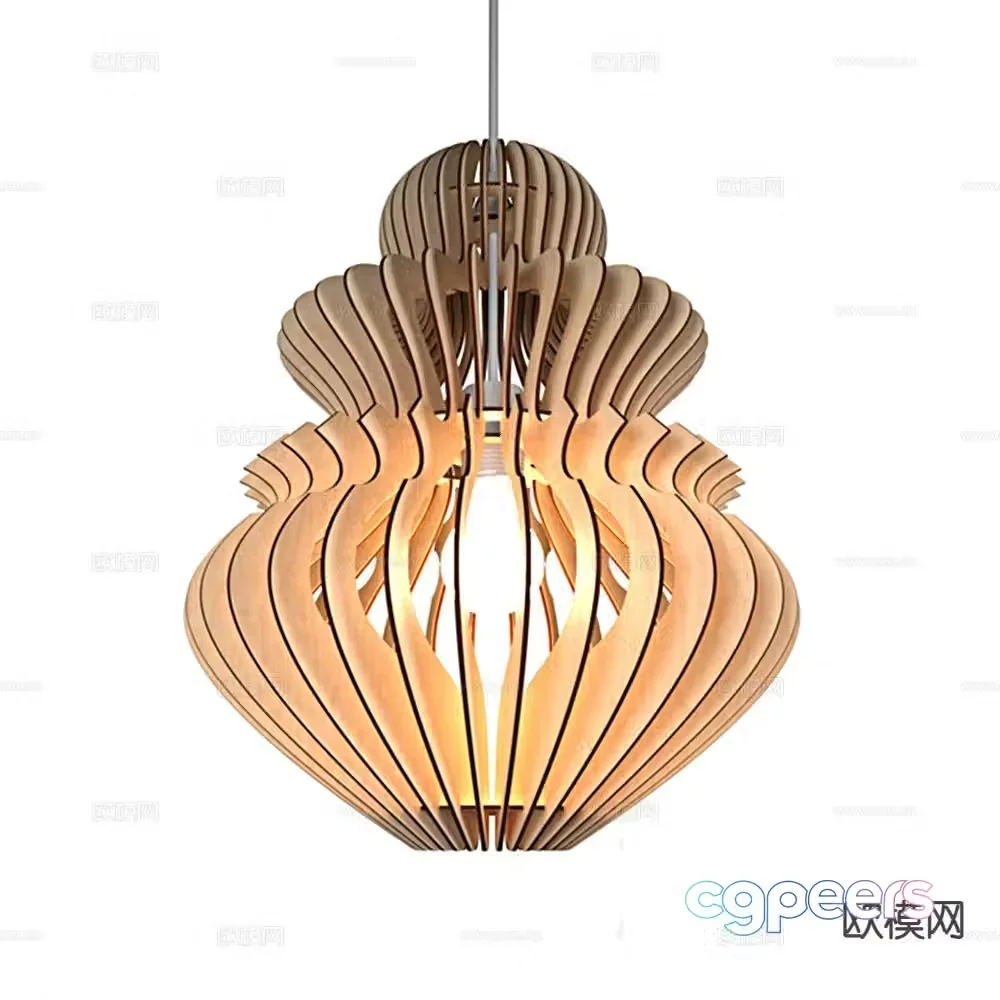 Nordic chandelier art chandelier 3d model