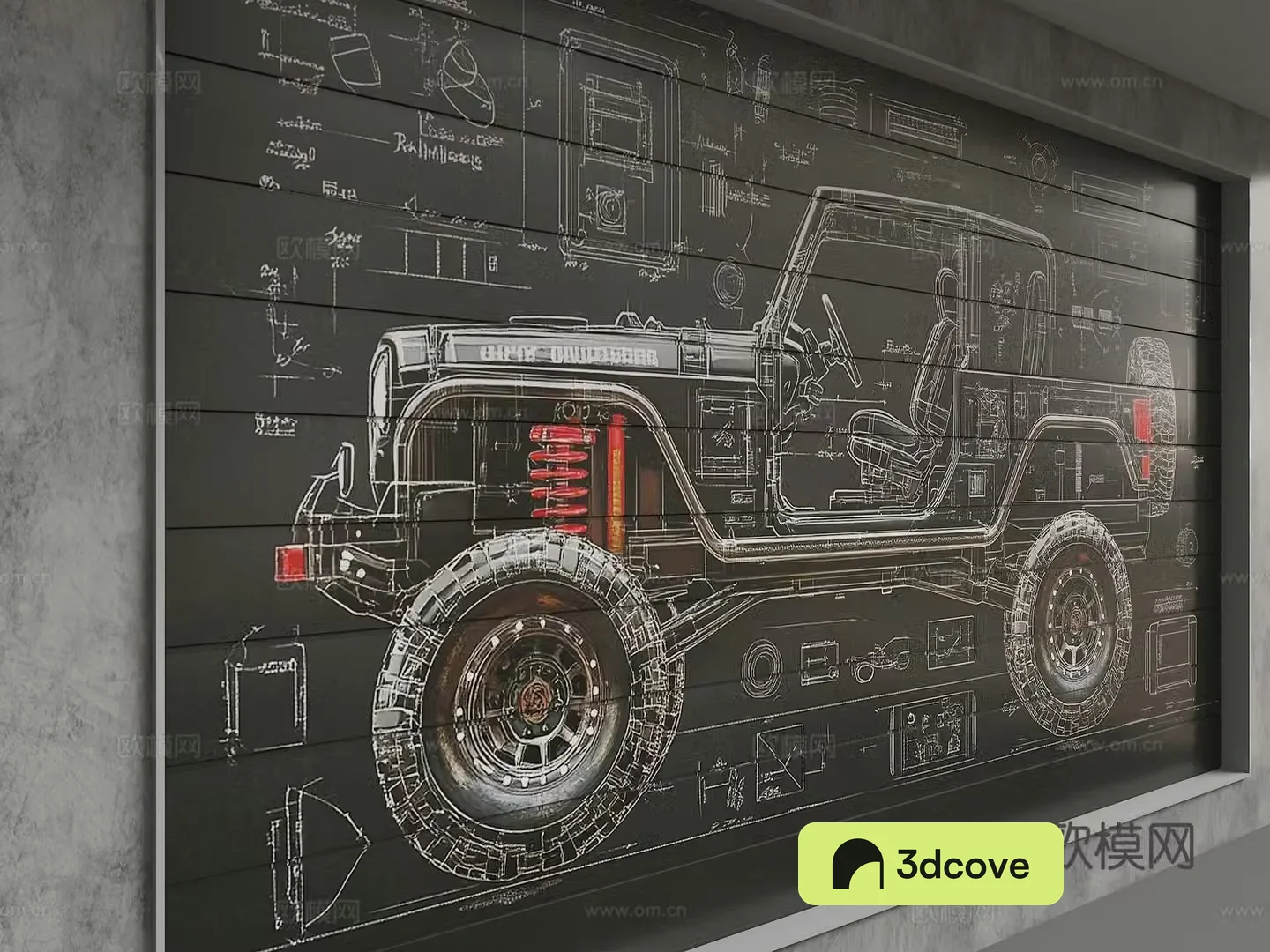 Modern background wall