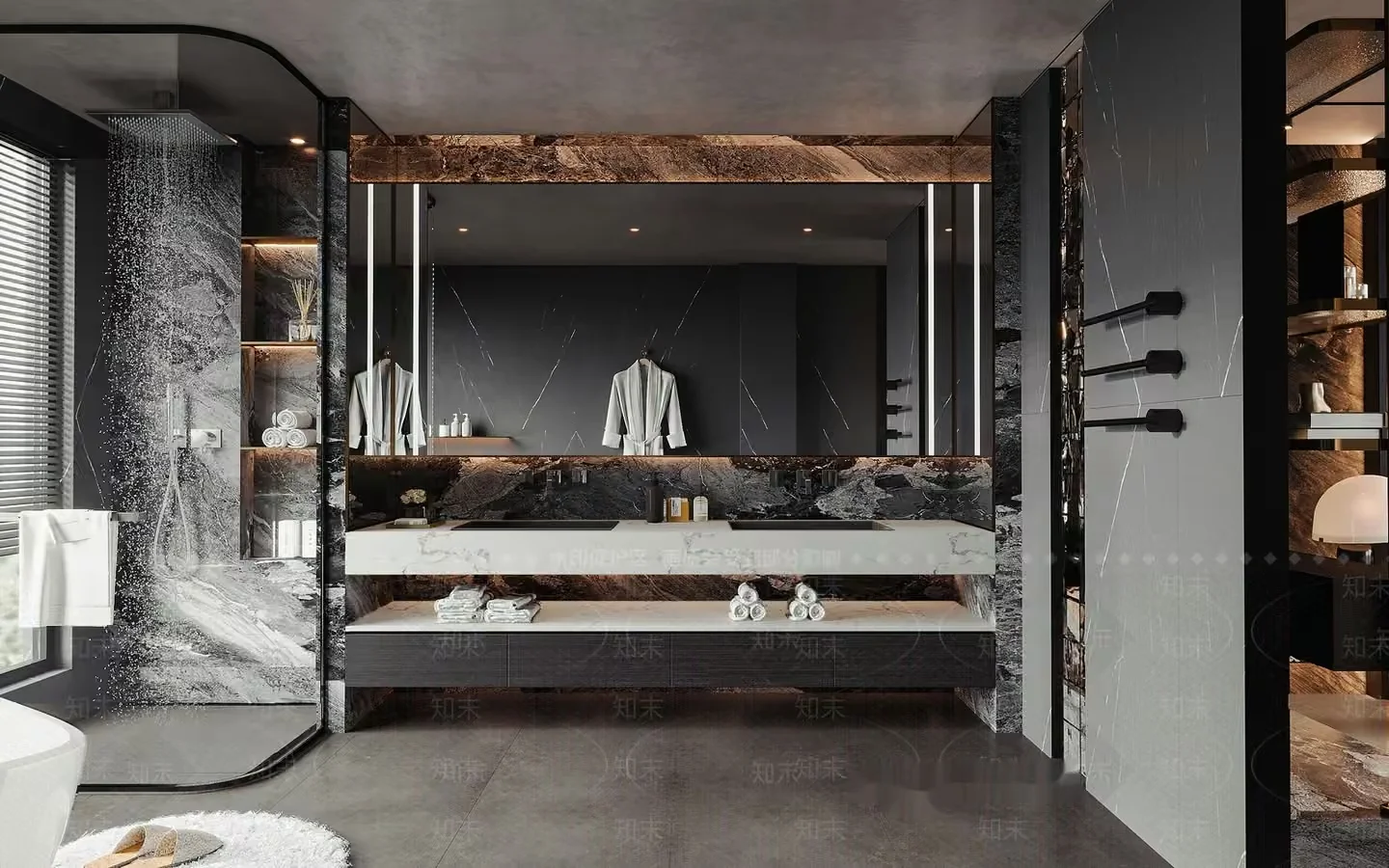 Modern Bathroom Vanity 3D Model – 3480 – VRAY Render