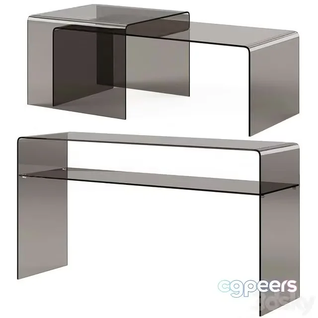 3ds Max Free – Coffee table Mercurio by Natuzzi