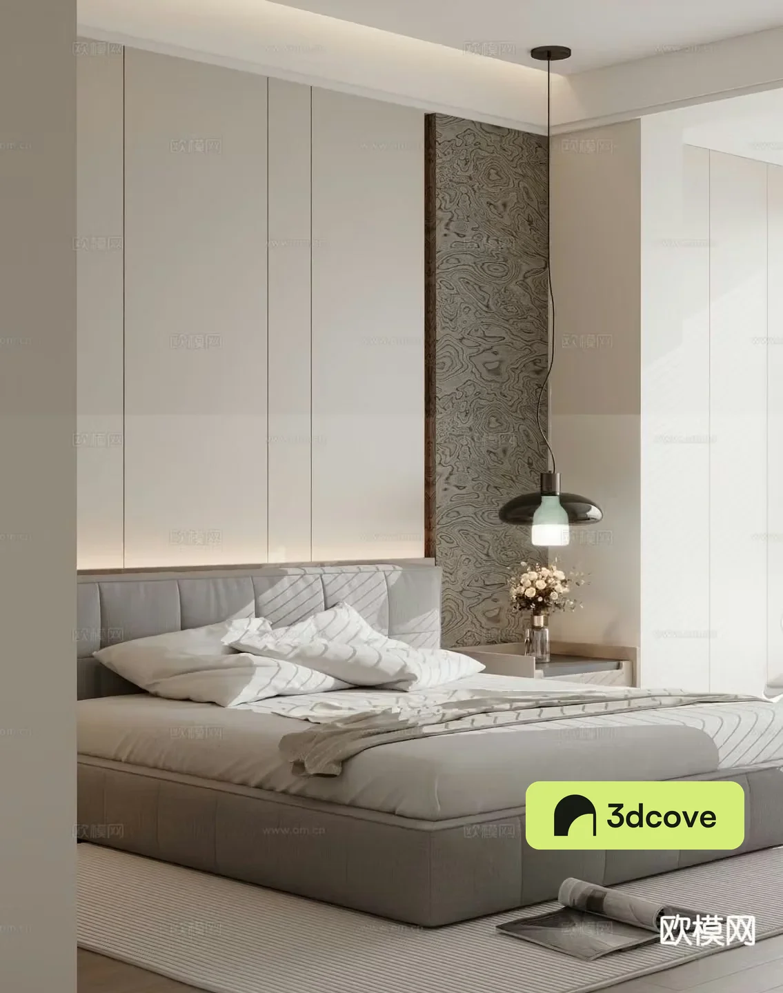 Modern double bed