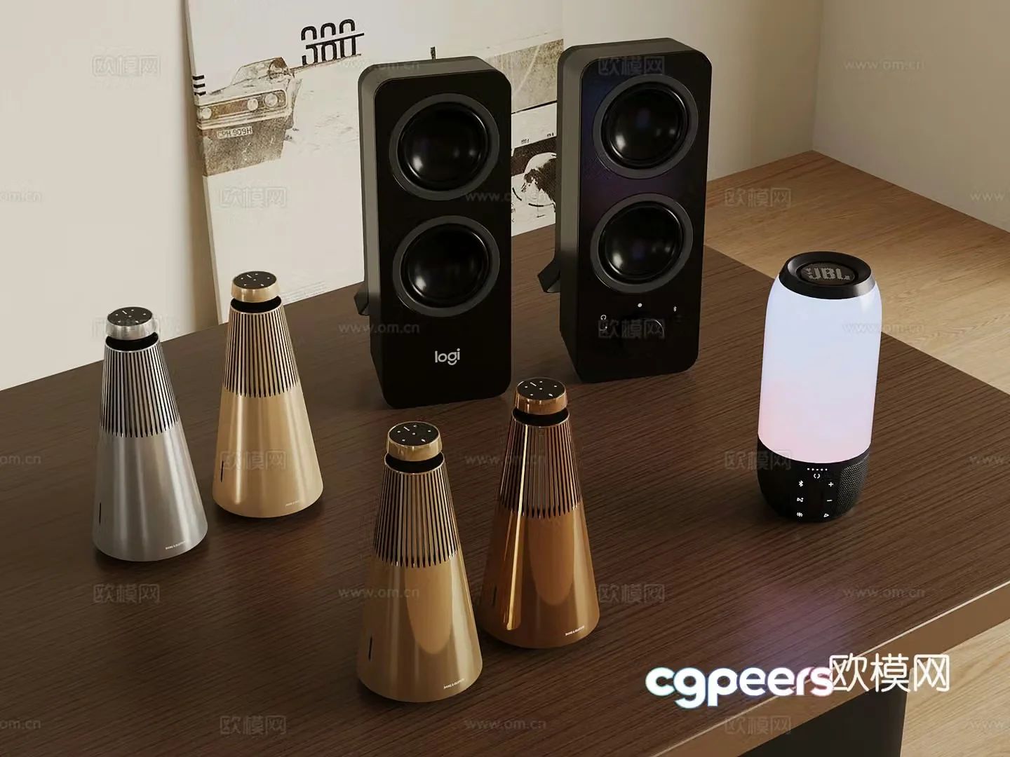 Modern audio smart audio small audio 3D model