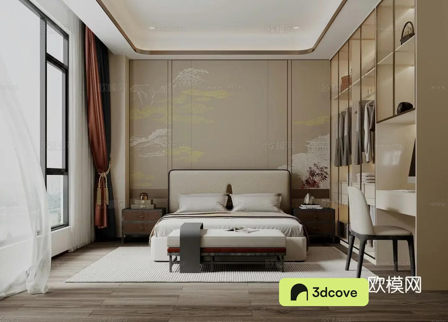 New Chinese bedroom