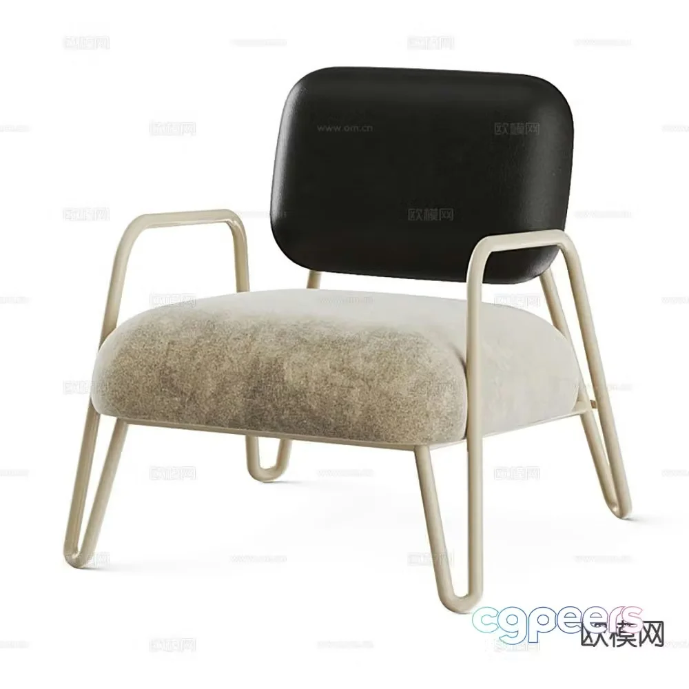 Modern chair leisure chair 3d model