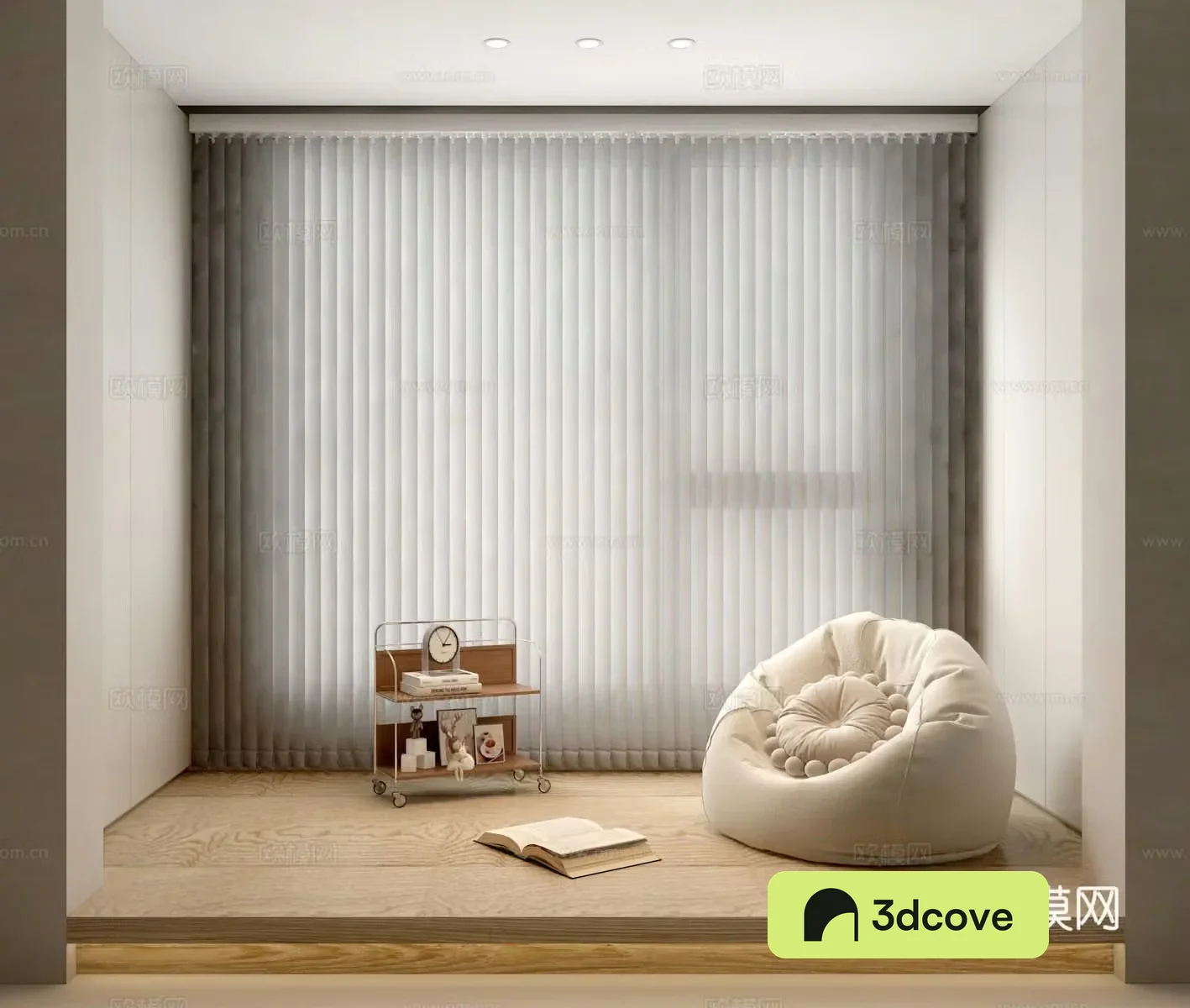 Modern dream curtain lazy sofa moving side