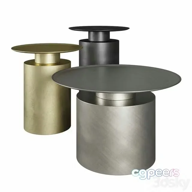 3ds Max Free – 101 Copenhagen Pillar Coffee tables
