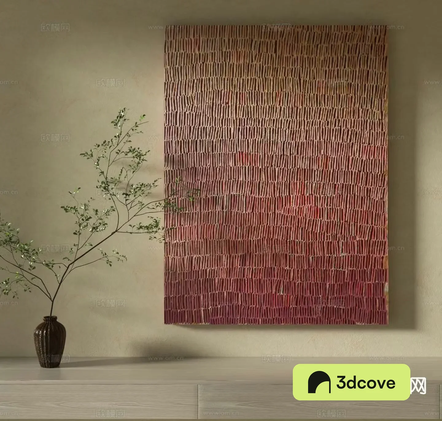 Wabi-sabi art painting texture painting decorative painting