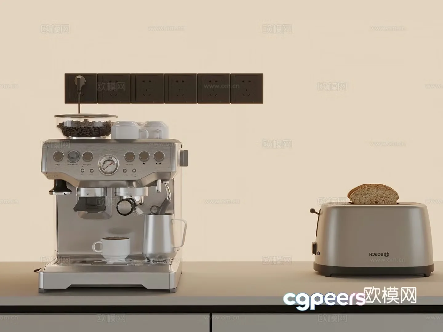 Coffee maker Modern coffee maker 3d model