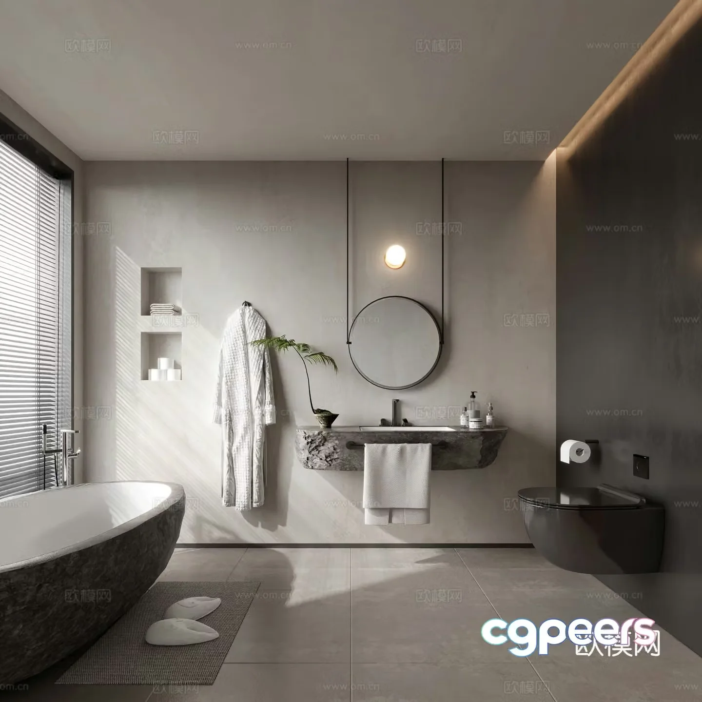 Wasabi bathroom 3d model
